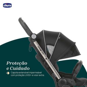Kit Carrinho de Bebê Chicco Compacto One4ever Lounge + Bebê Conforto Kory +Base para Bebê Conforto Full 360 I-size 40871099100001K